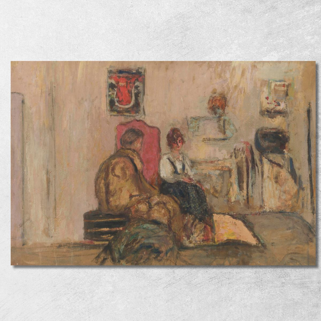 Yvonne Printemps Nel Suo Camerino Édouard Vuillard evu181 quadro stampato su tela