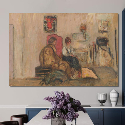 Yvonne Printemps Nel Suo Camerino Édouard Vuillard evu181 quadro stampato su tela