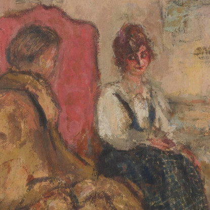 Yvonne Printemps Nel Suo Camerino Édouard Vuillard evu181 quadro stampato su tela