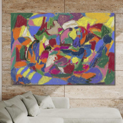 Formato Orizzontale Della Composizione Astratta Adolf Hölzel ahl2 quadro stampato su tela