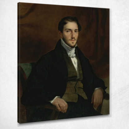 Ritratto Di Félix Guillemardet Eugène Delacroix edx96 quadro stampato su tela