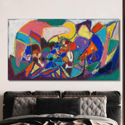 Composizione Della Figura Adolf Hölzel ahl20 quadro stampato su tela