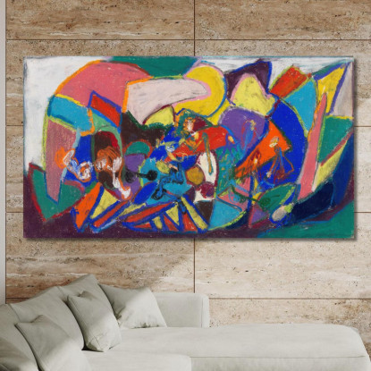 Composizione Della Figura Adolf Hölzel ahl20 quadro stampato su tela