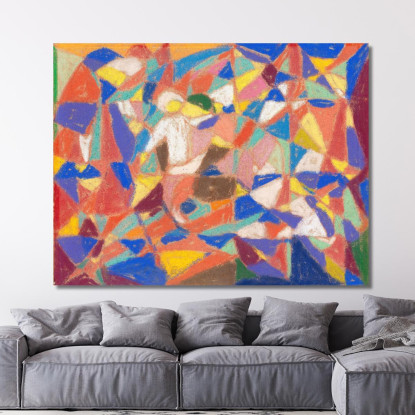 Composizione Figurativa Adolf Hölzel ahl22 quadro stampato su tela