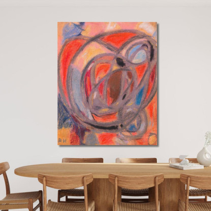 Composizione Di Forme Rotonde E Ovali Adolf Hölzel ahl26 quadro stampato su tela