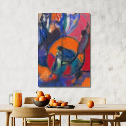 Composizione 3 Adolf Hölzel ahl28 quadro stampato su tela