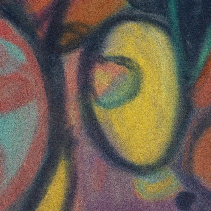 Composizione Con Cerchio Adolf Hölzel ahl32 quadro stampato su tela