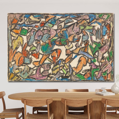 Giungla Leggera Adolf Hölzel ahl34 quadro stampato su tela