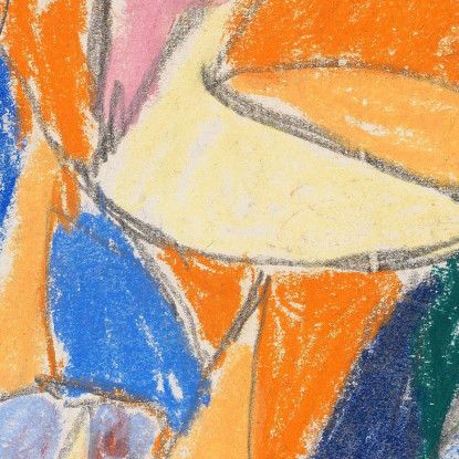 Senza Titolo 2 Adolf Hölzel ahl38 quadro stampato su tela