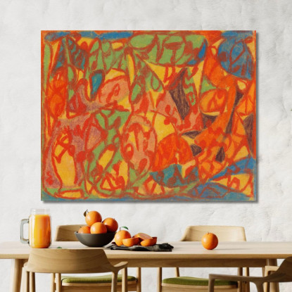 Senza Titolo 6 Adolf Hölzel ahl42 quadro stampato su tela