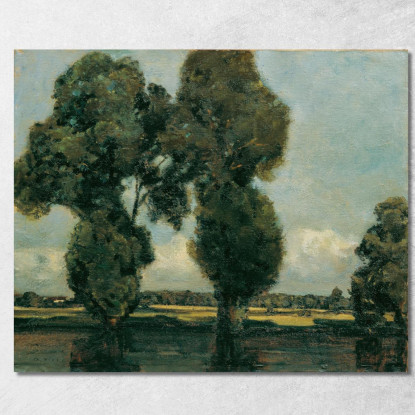 Pioppi Bianchi Adolf Hölzel ahl45 quadro stampato su tela