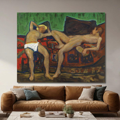 Due Atti Riposanti Adolf Hölzel ahl49 quadro stampato su tela