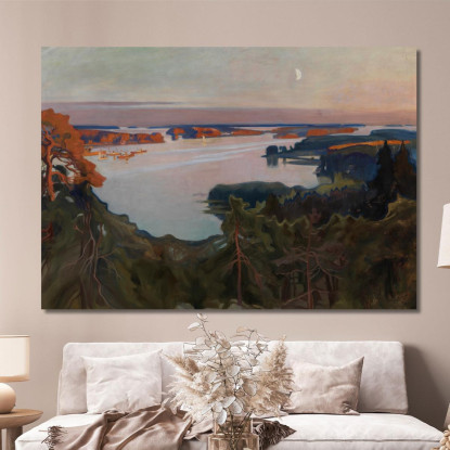 Vista Su Haikko Albert Edelfelt aed145 quadro stampato su tela