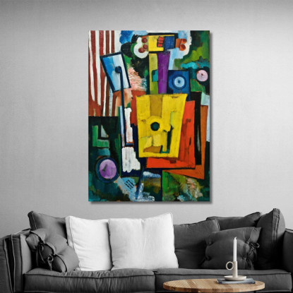 La Vita Dello Strumento Amadeo de Souza-Cardoso asc7 quadro stampato su tela