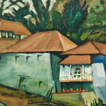 Piccola Casa Sul Fiume Amadeo de Souza-Cardoso asc19 quadro stampato su tela