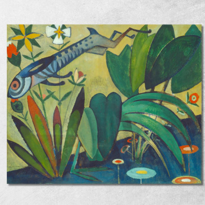 Il Salto Del Coniglio Amadeo de Souza-Cardoso asc24 quadro stampato su tela