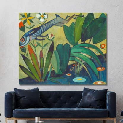 Il Salto Del Coniglio Amadeo de Souza-Cardoso asc24 quadro stampato su tela