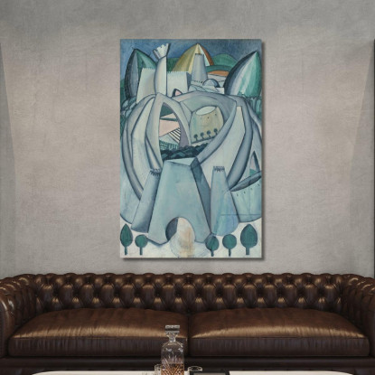 La Roccaforte Amadeo de Souza-Cardoso asc27 quadro stampato su tela