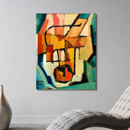 Tramelia Amadeo de Souza-Cardoso asc28 quadro stampato su tela