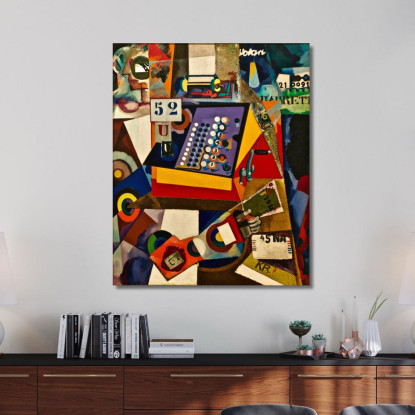 Registratore Di Cassa Senza Titolo Amadeo de Souza-Cardoso asc29 quadro stampato su tela