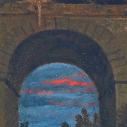 Battaglia Sul Ponte Arnold Böcklin abk4 quadro stampato su tela