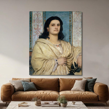 Ritratto Di Angela Böcklin Come Musa Arnold Böcklin abk42 quadro stampato su tela