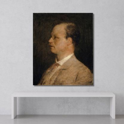 Ritratto Del Prof. Fritz Burckhardt-Brenner Arnold Böcklin abk48 quadro stampato su tela