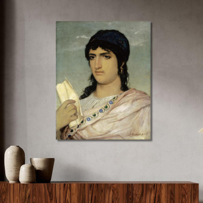 Saffo Arnold Böcklin abk56 quadro stampato su tela