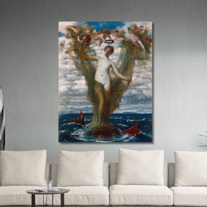Venere Anadiomene Arnold Böcklin abk73 quadro stampato su tela