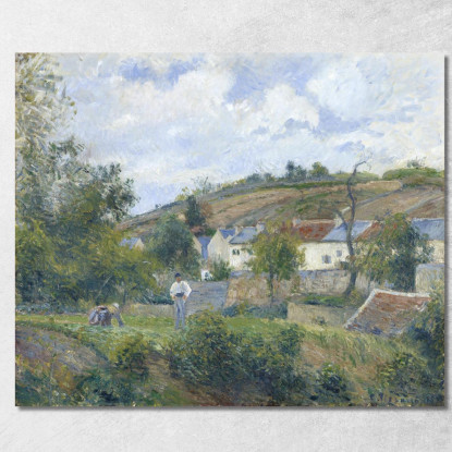 Un Angolo Dell'Ermitage Pontoise 1878 Camille Pissarro cps2 quadro stampato su tela