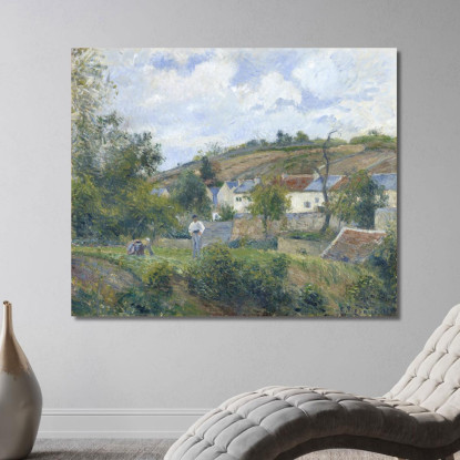 Un Angolo Dell'Ermitage Pontoise 1878 Camille Pissarro cps2 quadro stampato su tela