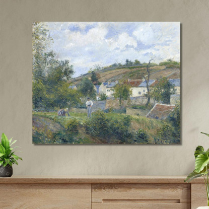Un Angolo Dell'Ermitage Pontoise 1878 Camille Pissarro cps2 quadro stampato su tela