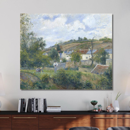Un Angolo Dell'Ermitage Pontoise 1878 Camille Pissarro cps2 quadro stampato su tela
