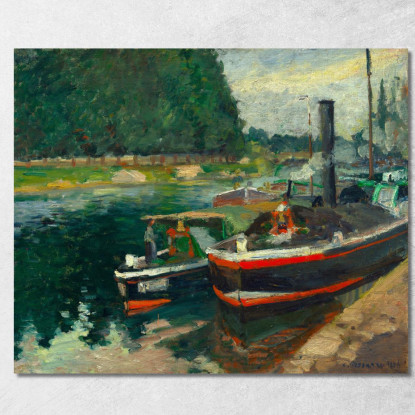 Chiatte A Pontoise Camille Pissarro cps11 quadro stampato su tela