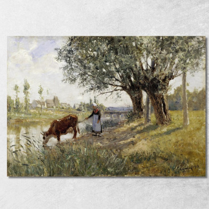 Campagna Vicino A Grez-Sur-Loing Camille Pissarro cps22 quadro stampato su tela