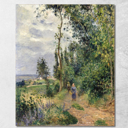 Côte Des Grouettes Vicino A Pontoise Camille Pissarro cps23 quadro stampato su tela