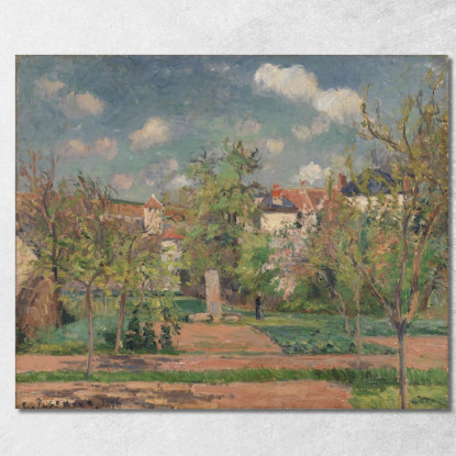 Giardino In Pieno Sole Le Jardin Au Grand Soleil Pontoise Camille Pissarro cps28 quadro stampato su tela