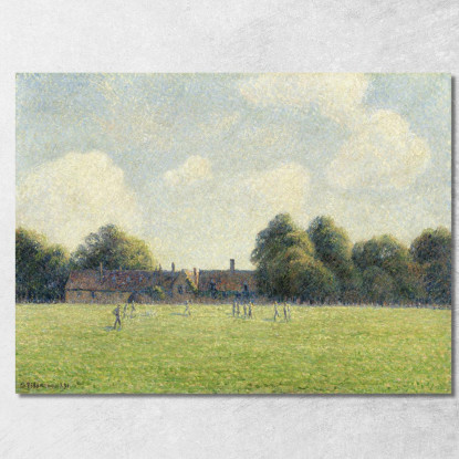 Hampton Court Verde 1891 Camille Pissarro cps31 quadro stampato su tela