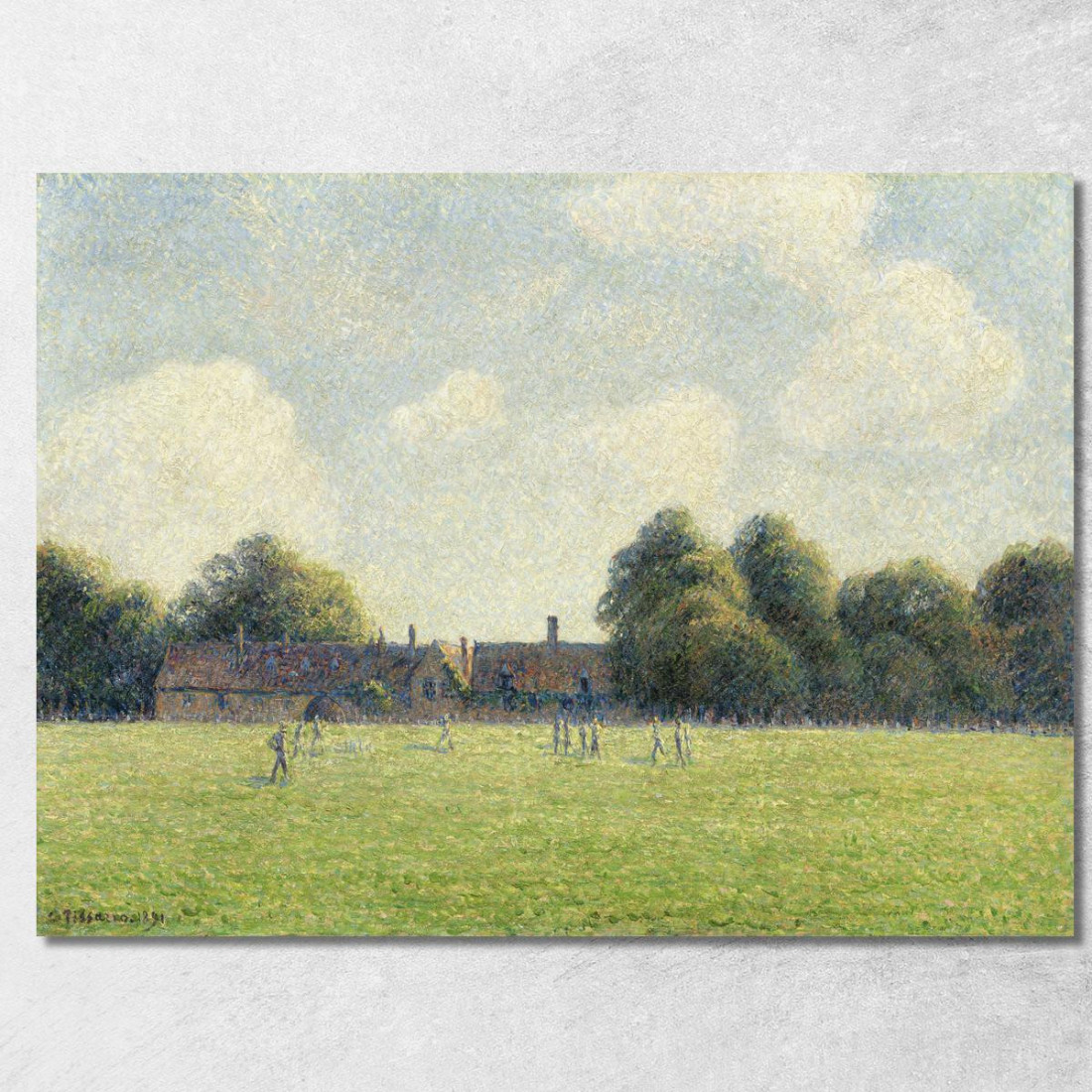Hampton Court Verde 1891 Camille Pissarro cps31 quadro stampato su tela