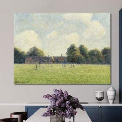 Hampton Court Verde 1891 Camille Pissarro cps31 quadro stampato su tela