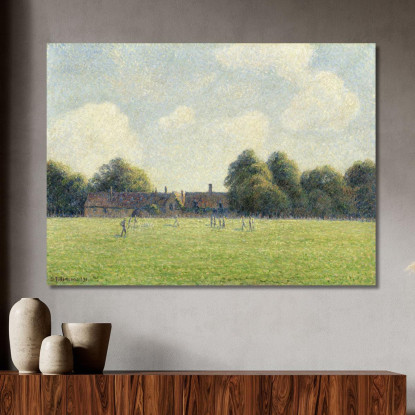 Hampton Court Verde 1891 Camille Pissarro cps31 quadro stampato su tela