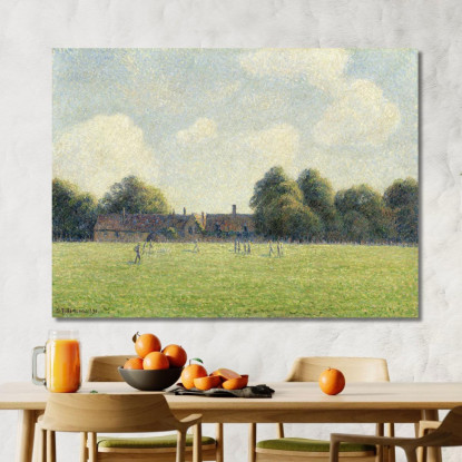 Hampton Court Verde 1891 Camille Pissarro cps31 quadro stampato su tela