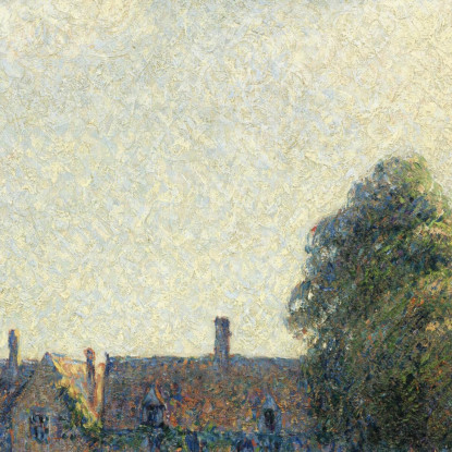 Hampton Court Verde 1891 Camille Pissarro cps31 quadro stampato su tela