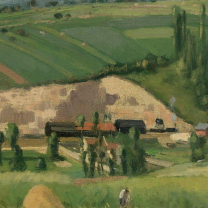 Paesaggio A Les Pâtis Pontoise 1868 Camille Pissarro cps38 quadro stampato su tela