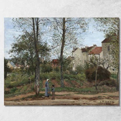 Paesaggio A Louveciennes Autunno 1870 Camille Pissarro cps39 quadro stampato su tela