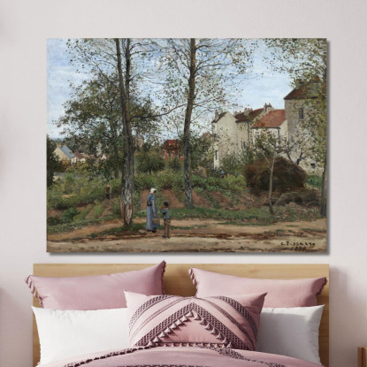 Paesaggio A Louveciennes Autunno 1870 Camille Pissarro cps39 quadro stampato su tela