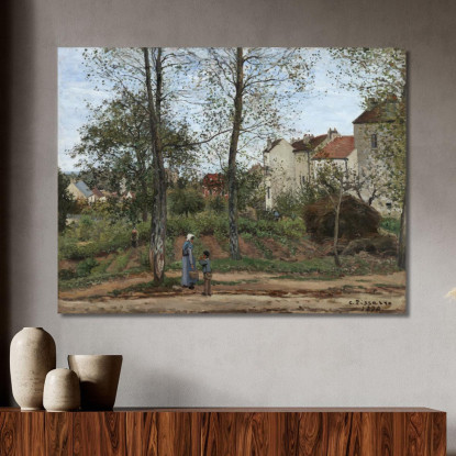 Paesaggio A Louveciennes Autunno 1870 Camille Pissarro cps39 quadro stampato su tela