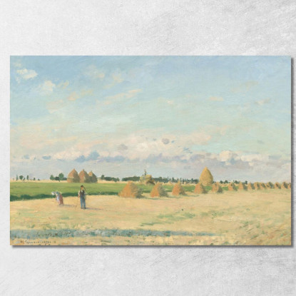 Paesaggio Ile-De-France 1873 Camille Pissarro cps42 quadro stampato su tela