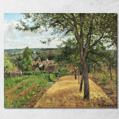 Frutteti A Louveciennes 1872 Camille Pissarro cps46 quadro stampato su tela