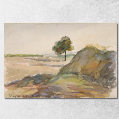Paesaggio Eragny Camille Pissarro cps48 quadro stampato su tela